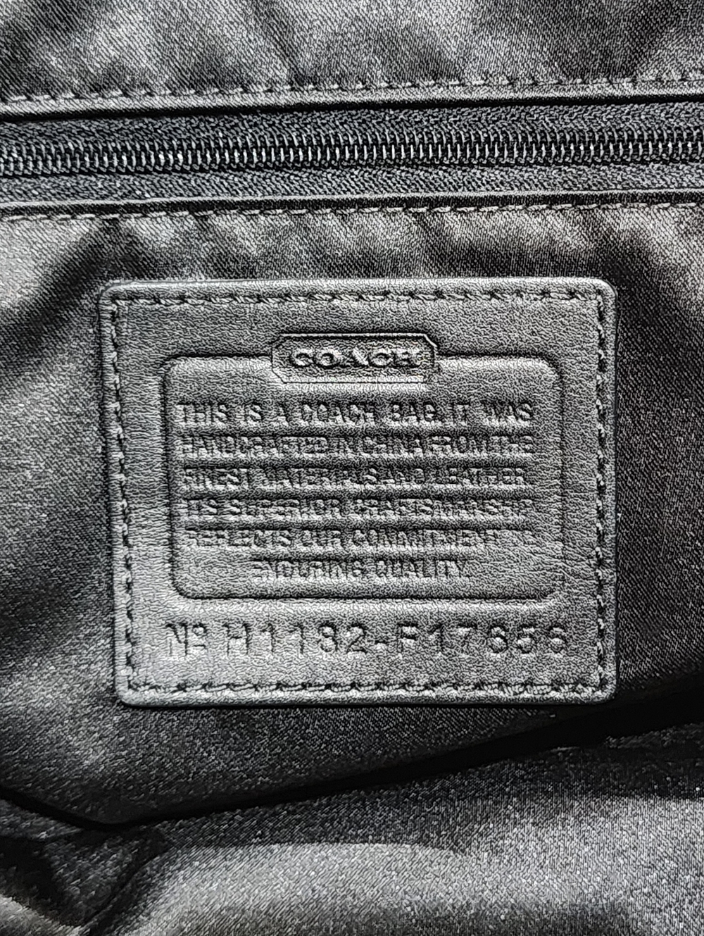 COACH Poppy Pop C Graffiti Appliqué Satchel Handbag - Black & Khaki - Picture 15 of 16